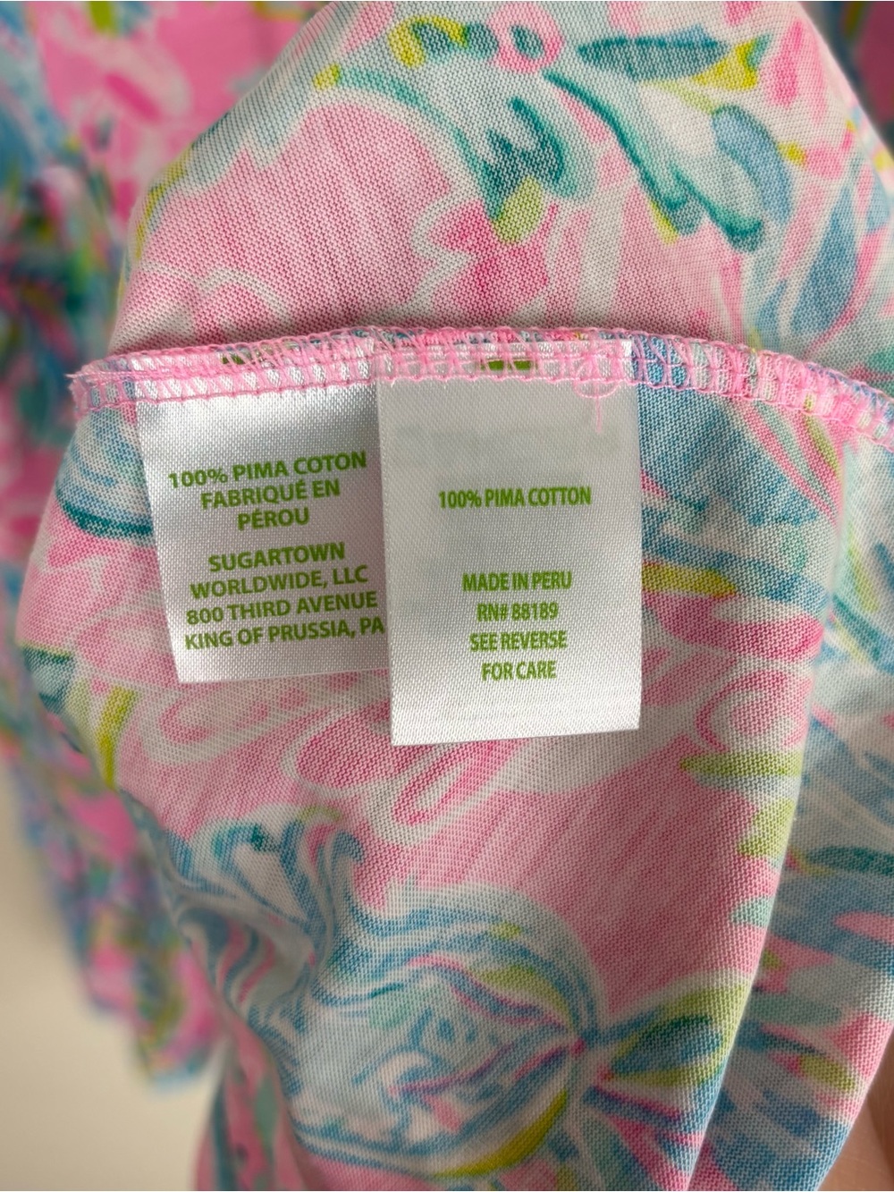 Lilly Pulitzer Kristen Flounce Dress Size XS Sleeveless Unicorn Of The Sea Pink - Picture 9 of 10